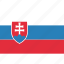 country, flag, national, slovakia, slovakian 