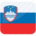 national flag of slovenia, flag of slovenia, slovenia, flag