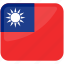flag of taiwan, taiwan, taiwan flag, blue sky, white sun, red earth, retroactively the nationalist flag of china 