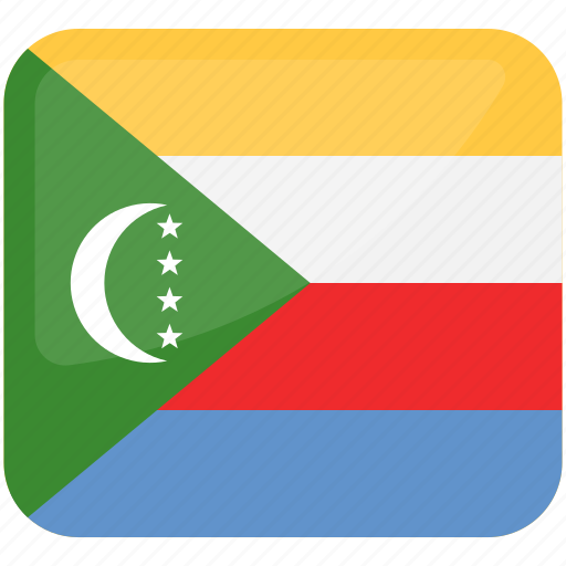 National flag of the union of the comoros, flag of the comoros, comoros, country, flag icon - Download on Iconfinder