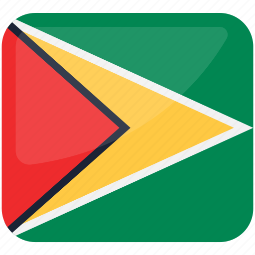Guyana, guyana flag, flag of guyana, country icon - Download on Iconfinder