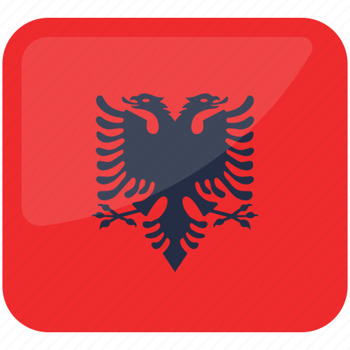 Flag of albania, albania, country, world, flag icon - Download on Iconfinder