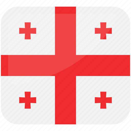 Flag of georgia, five-cross flag, georgia, country, flag icon - Download on Iconfinder