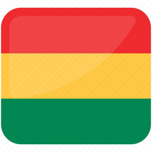 Flag of bolivia, bolivia, bolivia flag, national flag of the plurinational state of bolivia, flag, world country icon - Download on Iconfinder