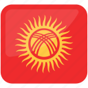 flag of kyrgyzstan, kyrgyzstan, kyrgyzstan flag, national flag, flag, country