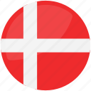 country, denmark, flag, flag of denmark