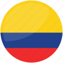 flag of colombia, national flag of colombia, colombia, country, flag