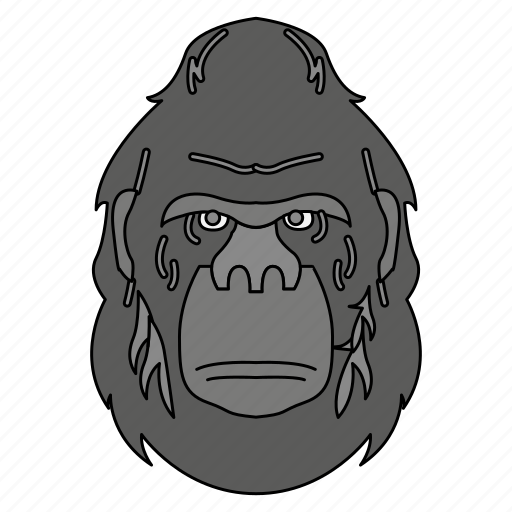 Animal, face, gorilla, monkey, zoo icon - Download on Iconfinder