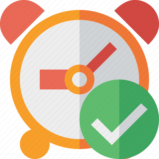 Alarm, clock, event, ok, schedule, time, timer icon - Download on Iconfinder