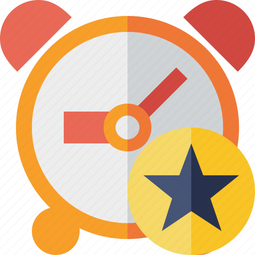 Alarm, clock, event, schedule, star, time, timer icon - Download on Iconfinder