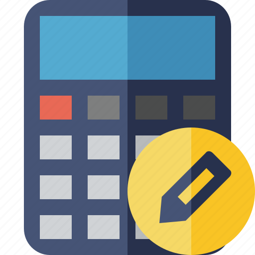 Accounting, calculate, calculator, edit, finance, math icon - Download on Iconfinder