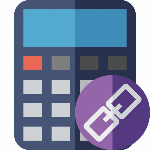 Accounting, calculate, calculator, finance, link, math icon - Download on Iconfinder