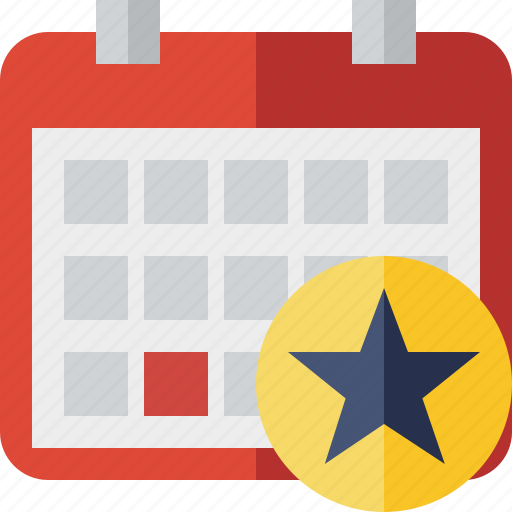 Calendar, date, day, event, month, schedule, star icon - Download on Iconfinder