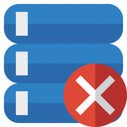 Cancel, data, database, server, storage icon - Download on Iconfinder
