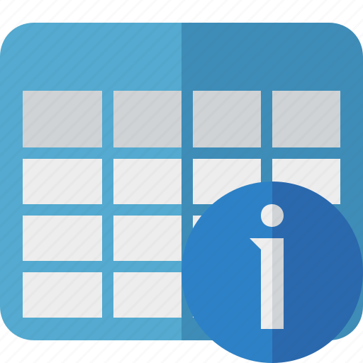 Cell, data, database, grid, information, row, table icon - Download on Iconfinder