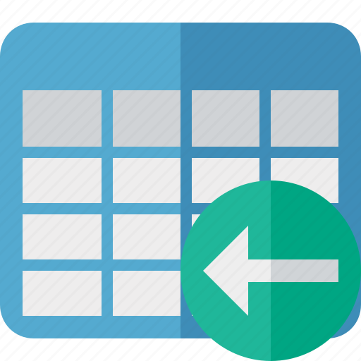 Cell, data, database, grid, previous, row, table icon - Download on Iconfinder