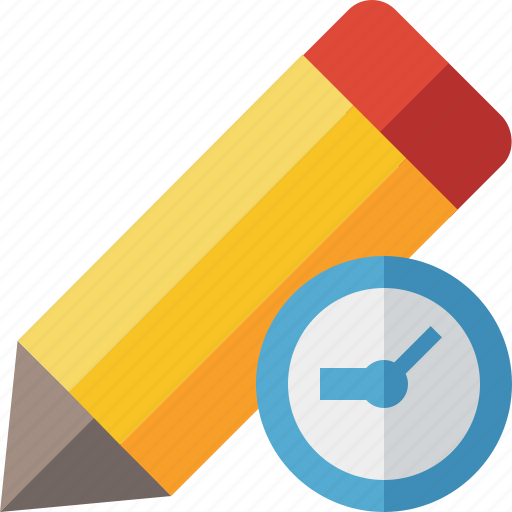 Clock, draw, edit, pen, pencil, tool, write icon - Download on Iconfinder