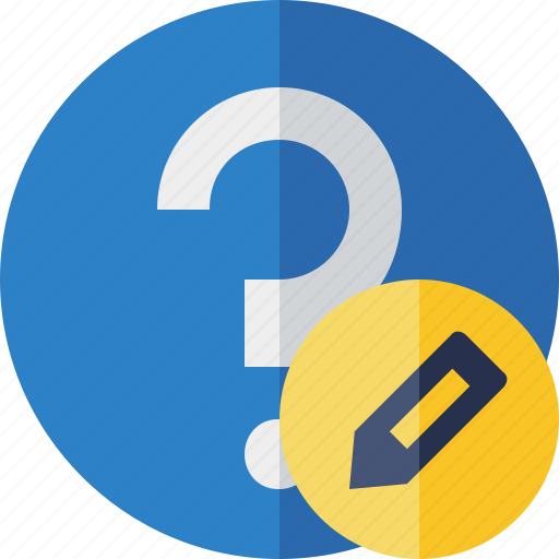 Edit, faq, help, question, support icon - Download on Iconfinder