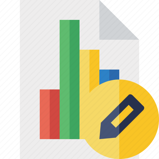 Bar, chart, document, edit, file, graph, report icon - Download on Iconfinder