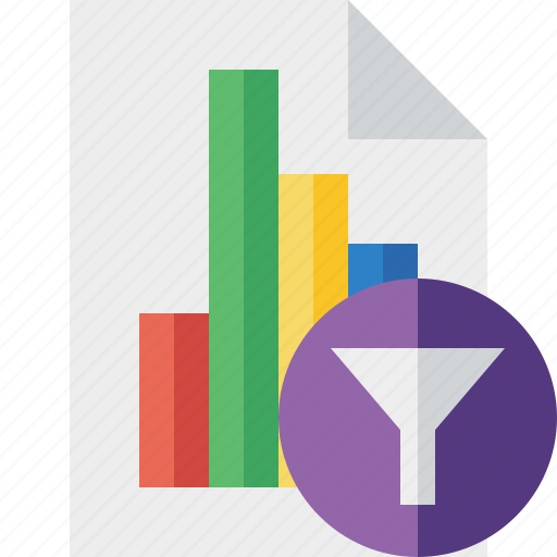 Bar, chart, document, file, filter, graph, report icon - Download on Iconfinder