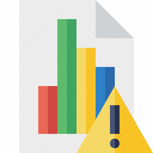 Bar, chart, document, file, graph, report, warning icon - Download on Iconfinder