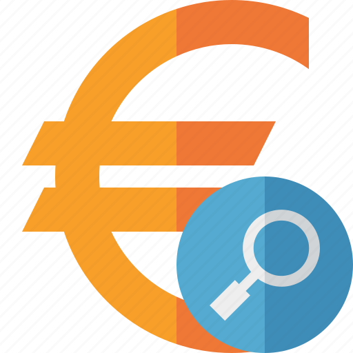 Business, cash, currency, euro, finance, money, search icon - Download on Iconfinder