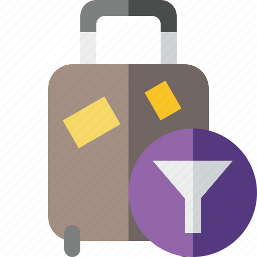 Bag, baggage, filter, luggage, suitcase, travel, vacation icon - Download on Iconfinder