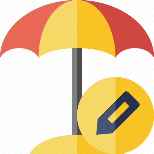 Beach, edit, summer, sun, travel, umbrella, vacation icon - Download on Iconfinder