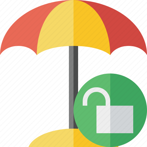 Beach, summer, sun, travel, umbrella, unlock, vacation icon - Download on Iconfinder