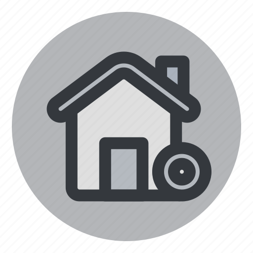 Home, with, cctv, house, building, estate, modern icon - Download on Iconfinder