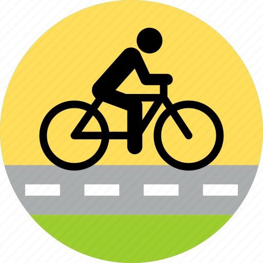 Bike, cycle, cycling, park, ride, riding, road icon - Download on Iconfinder