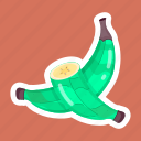 plantain, fruit, peeled banana, protein food, organic food