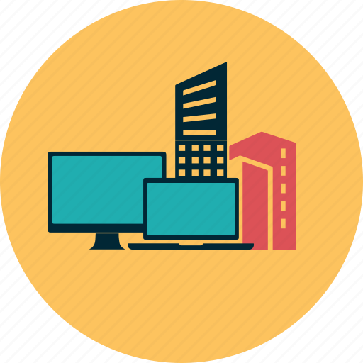 Bank, building, city, computer, information, internet, network icon - Download on Iconfinder