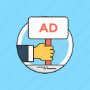 ad, advertisement, advertising, board, marketing