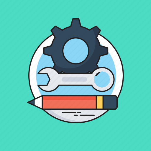Cog, cogwheel, development, drawing, spanner icon - Download on Iconfinder