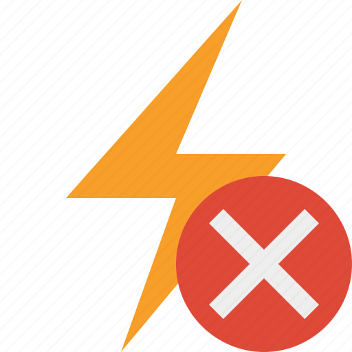 Cancel, charge, energy, flash, power, thunder icon - Download on Iconfinder