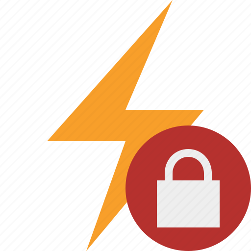 Charge, energy, flash, lock, power, thunder icon - Download on Iconfinder