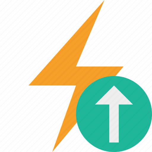 Charge, energy, flash, power, thunder, upload icon - Download on Iconfinder
