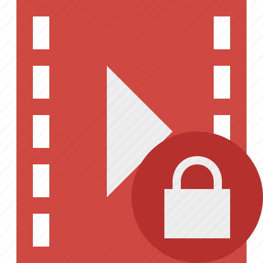 Cinema, film, lock, media, movie, video icon - Download on Iconfinder