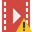 cinema, film, media, movie, video, warning 