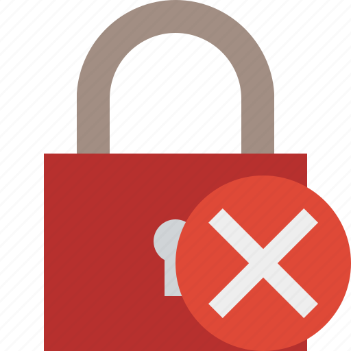 Cancel, lock, access, password, protection, secure icon - Download on Iconfinder