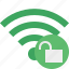 green, unlock, connection, internet, wifi, wireless 