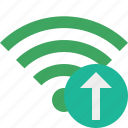 green, upload, connection, internet, wifi, wireless