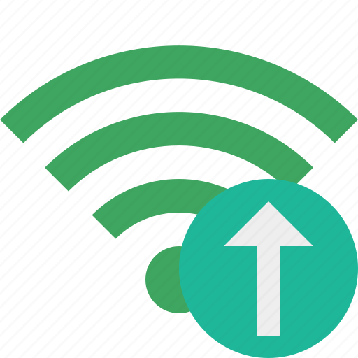 Green, upload, connection, internet, wifi, wireless icon - Download on Iconfinder