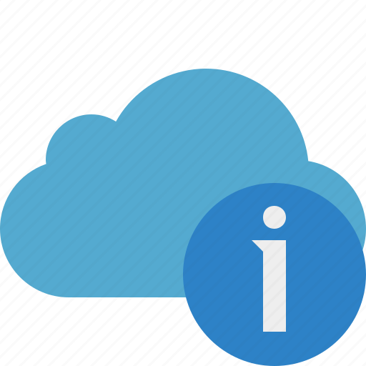 Blue, cloud, information, network, storage, weather icon - Download on Iconfinder