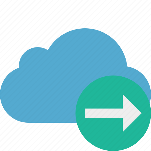 Blue, cloud, network, next, storage, weather icon - Download on Iconfinder