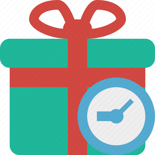 Box, christmas, clock, gift, present, xmas icon - Download on Iconfinder