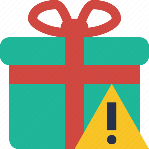 Box, christmas, gift, present, warning, xmas icon - Download on Iconfinder