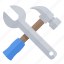 hammer, tools, wrench, configuration, construction, repair, settings 