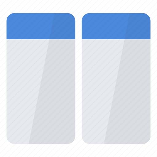 Arrange, horizontal, window, identical, split, two, windows icon - Download on Iconfinder